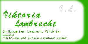 viktoria lambrecht business card